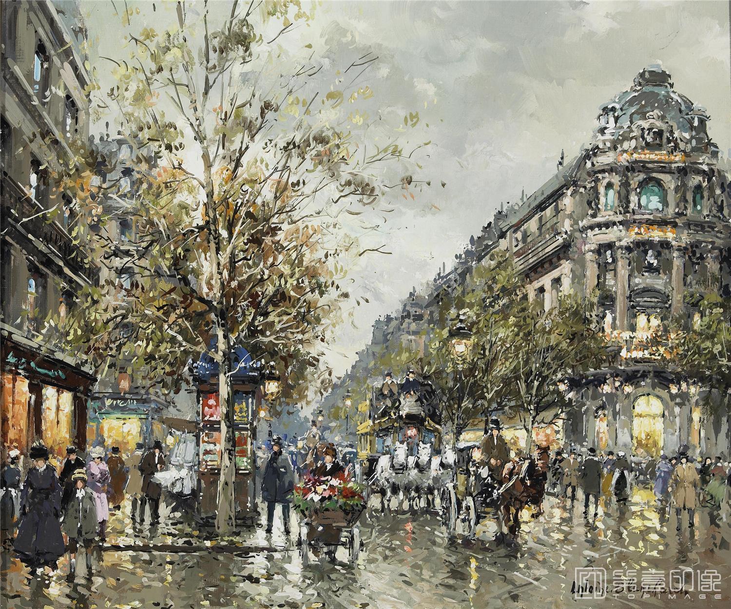 油画-安托万·布兰乍得 Antoine Blanchard作品-031